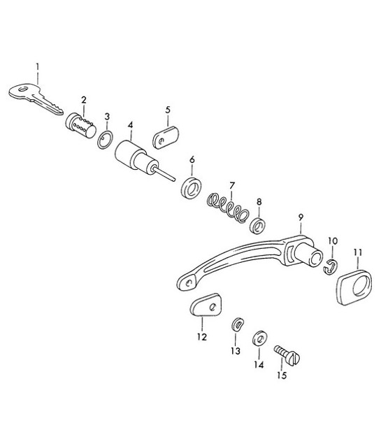 Diagram 804-001 Porsche 356 (1950-1965) Carrosserie