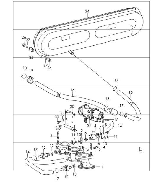 Diagram 107-30 Porsche 911/912 (1965-1989) Motore