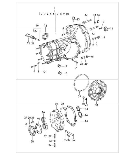 Diagram 302-10 Porsche 911 & 912 (1965-1989) Transmission