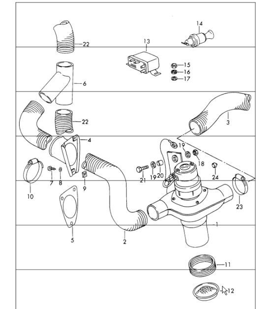 Diagram 813-05 Porsche 911/912 (1965-1989) Carrosserie