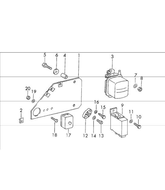 Diagram 901-15 Porsche 911/912 (1965-1989) Elektrische apparatuur