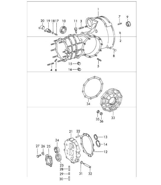 Diagram 302-00 Porsche 911/912 (1965-1989) Trasmissione