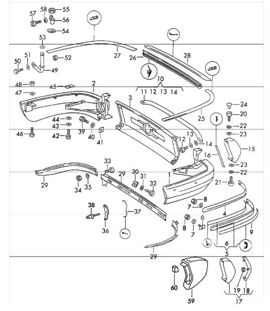 Diagram 802-05 Porsche 911 和 912（1965-1989）  车身