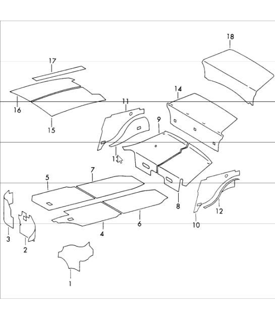 Diagram 807-50 Porsche 911/912 (1965-1989) Carrosserie