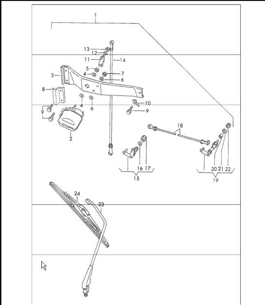 Diagram 904-10 Porsche 911/912 (1965-1989) Materiale elettrico