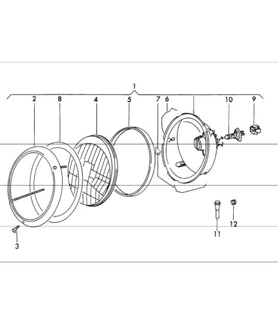 Diagram 905-05 Porsche 911/912 (1965-1989) Equipo eléctrico