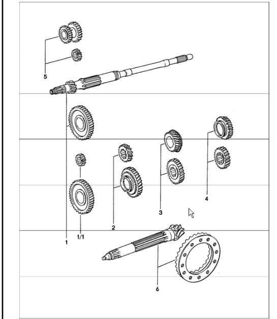 Diagram 303-00 Porsche 911 & 912 (1965-1989) Transmission