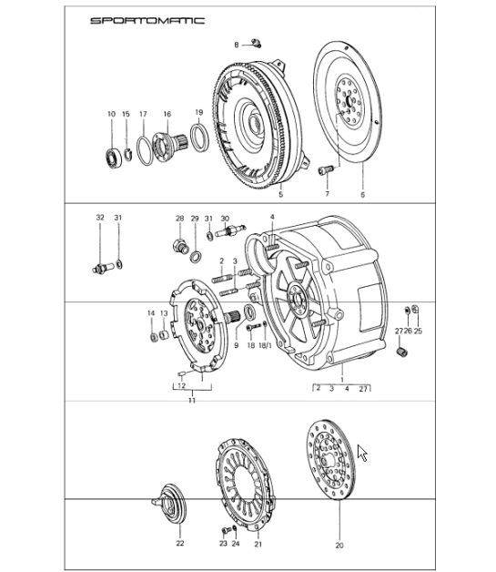 Diagram 307-05 Porsche 911 & 912 (1965-1989) Transmission