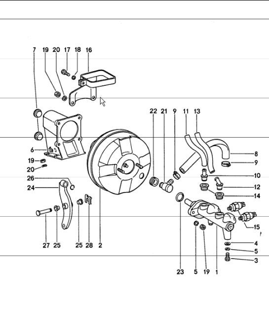 Diagram 604-10 Porsche 911/912 (1965-1989) Ruote, freni