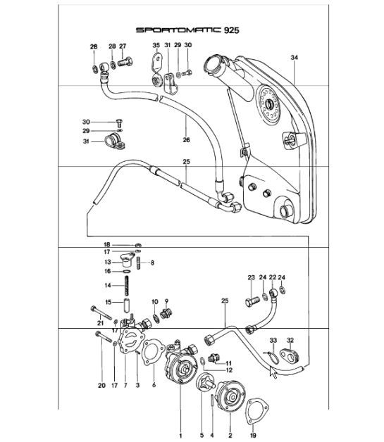 Diagram 104-10 Porsche 911/912 (1965-1989) Motor