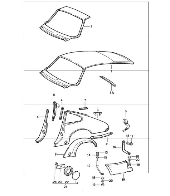 Diagram 801-35 Porsche 911/912 (1965-1989) Carrozzeria