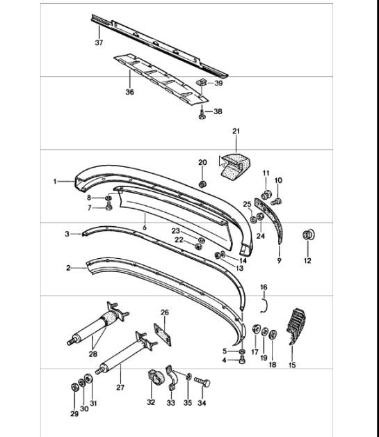 Diagram 802-05 Porsche 911/912 (1965-1989) Carrosserie