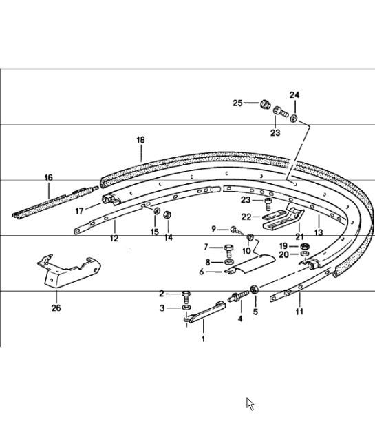 Diagram 811-13 Porsche 911/912 (1965-1989) Carrozzeria