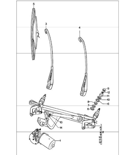 Diagram 904-00 Porsche 911 & 912 (1965-1989) Electrical equipment