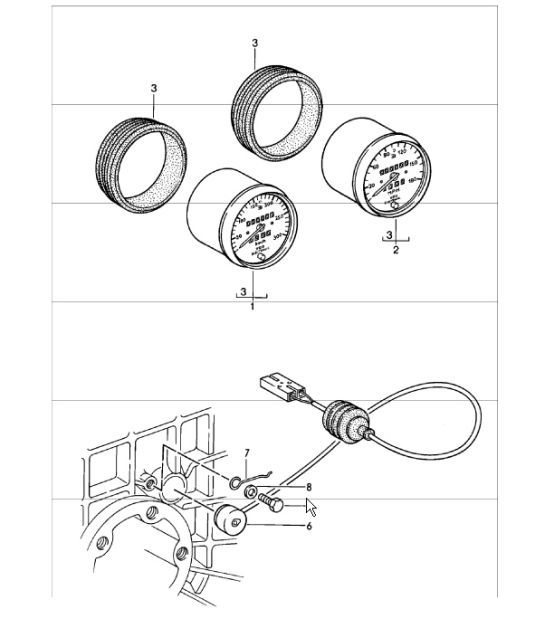 Diagram 906-05 Porsche 911 & 912 (1965-1989) Electrical equipment