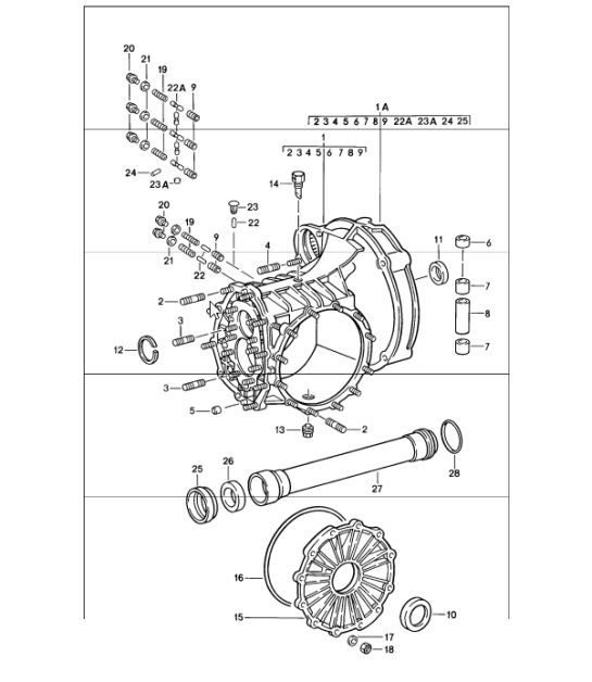 Diagram 302-00 Porsche 911 & 912 (1965-1989) Transmission