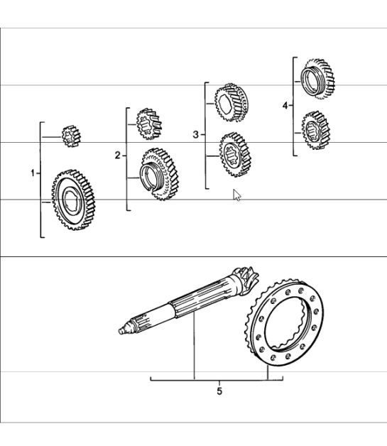 Diagram 303-00 Porsche 911 & 912 (1965-1989) Transmission