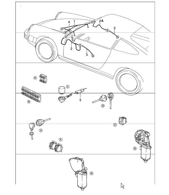 Diagram 902-18 Porsche 911 & 912 (1965-1989) Electrical equipment