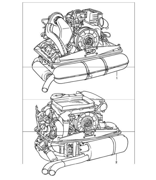 Diagram 101-00 Porsche 911 & 912 (1965-1989) Engine