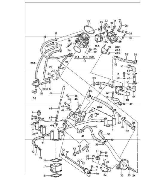 Diagram 107-20 Porsche 911/912 (1965-1989) Motor