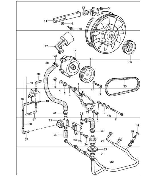 Diagram 108-00 Porsche 911 和 912（1965-1989） 引擎