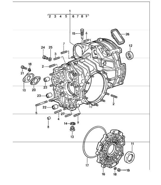 Diagram 302-00 Porsche 911 & 912 (1965-1989) Transmission