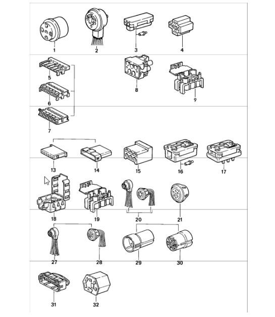 Diagram 902-62 Porsche 911/912 (1965-1989) Elektrische apparatuur