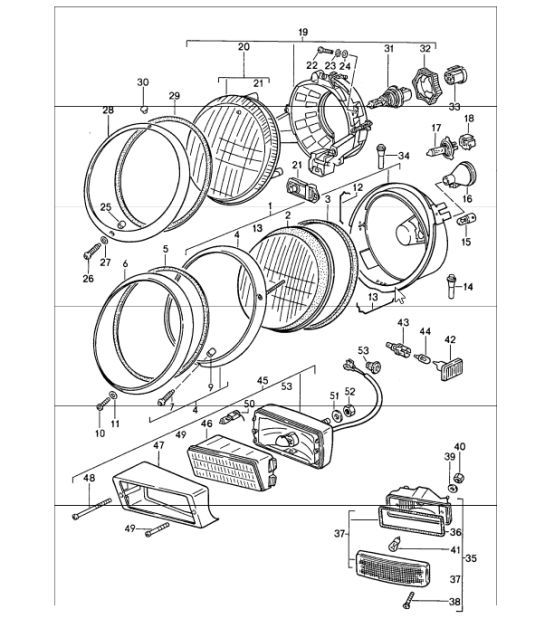 Diagram 905-00 Porsche 911 和 912（1965-1989） 电子设备