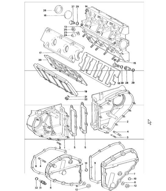 Diagram 103-05 Porsche 911 和 912（1965-1989） 引擎