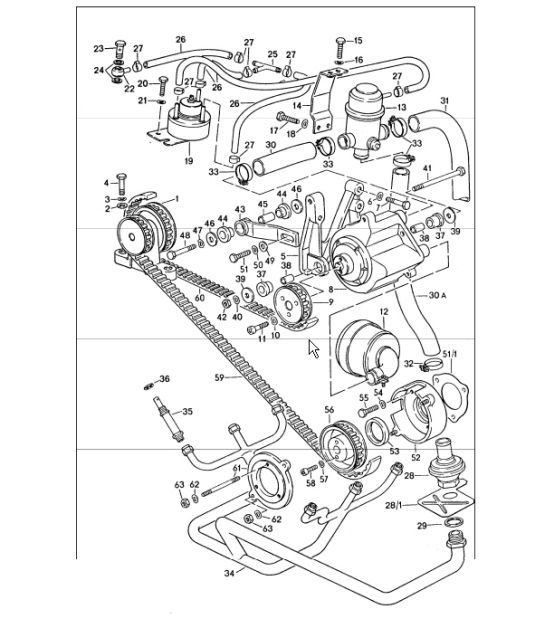 Diagram 108-00 Porsche 911/912 (1965-1989) Motore