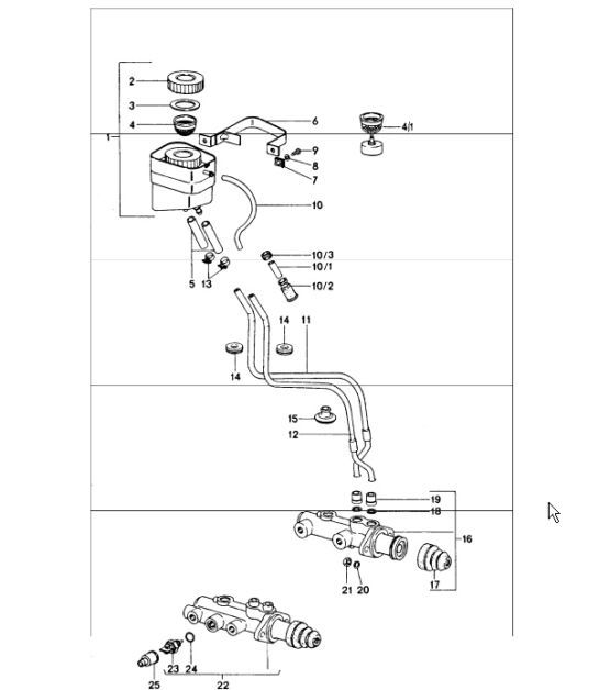 Diagram 604-00 Porsche 911/912 (1965-1989) Ruote, freni