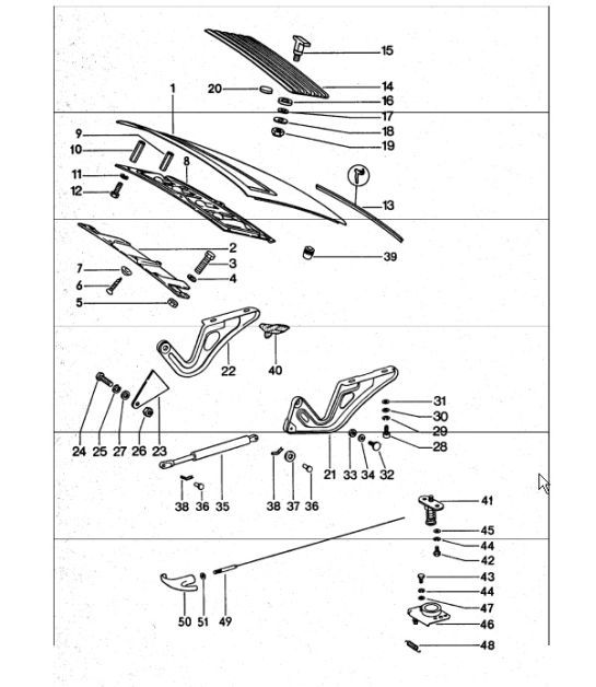 Diagram 803-05 Porsche 911/912 (1965-1989) Karosserie