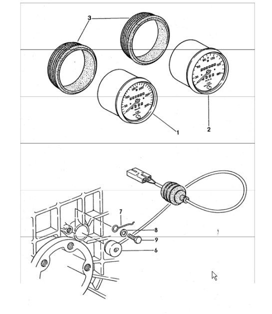 Diagram 906-05 Porsche 911 & 912 (1965-1989) Electrical equipment