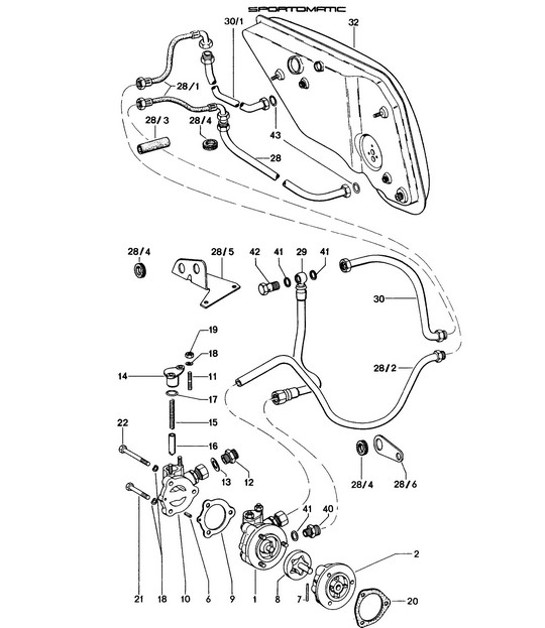 Diagram 104-005 Porsche 914 (1970-1976) Engine