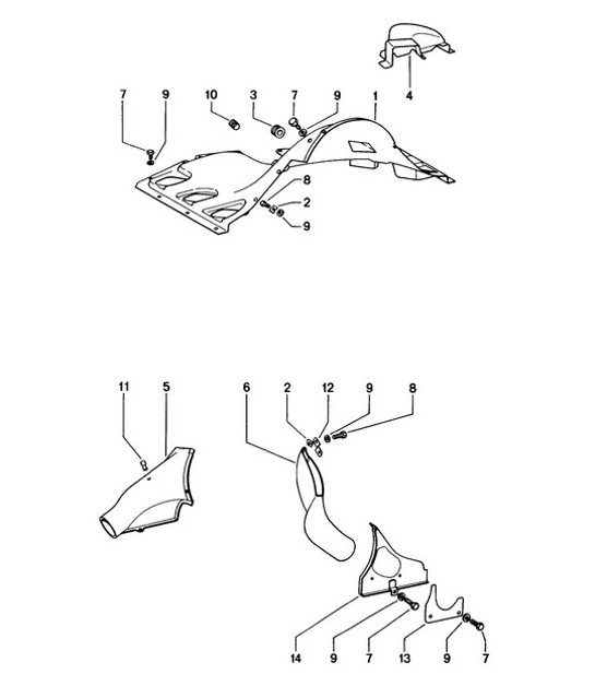 Diagram 105-005 Porsche 914 (1970-1976) Engine