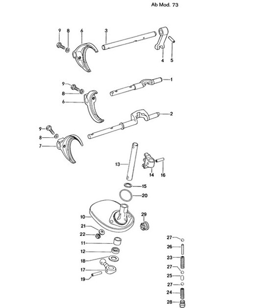 Diagram 304-005 Porsche 914 (1970-1976) Transmission