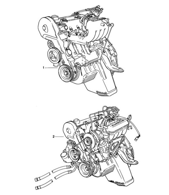 Diagram 101-000 Porsche 924 (1977-1988) Engine