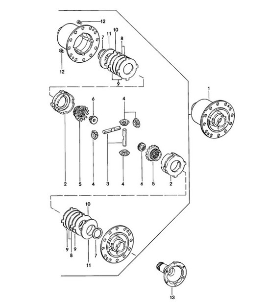 Diagram 305-010 Porsche 924 (1977-1988) Transmission