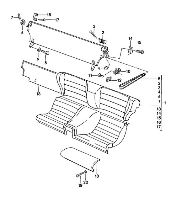 Diagram 808-010 Porsche 924 (1977-1988) Body