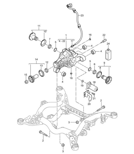 Diagram 305-05 Porsche Cayenne 9PA (955) 2003-2006 Transmission