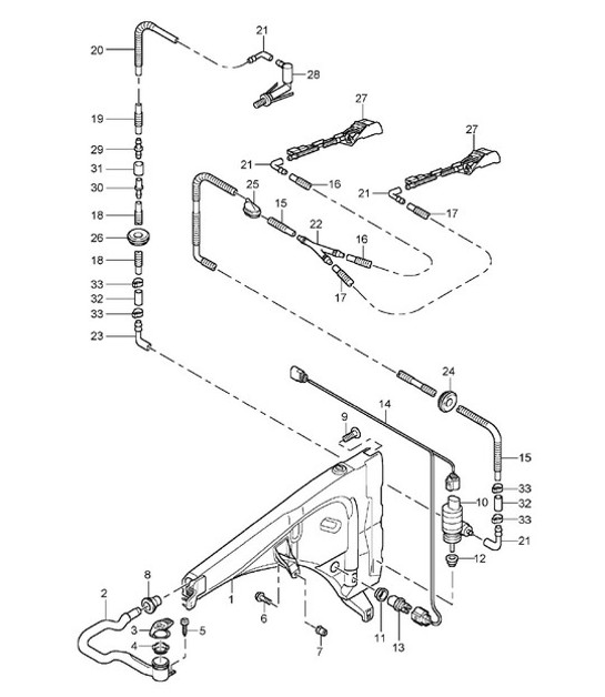 Diagram 904-10 Porsche Cayenne 9PA (955) 2003-2006 Electrical equipment