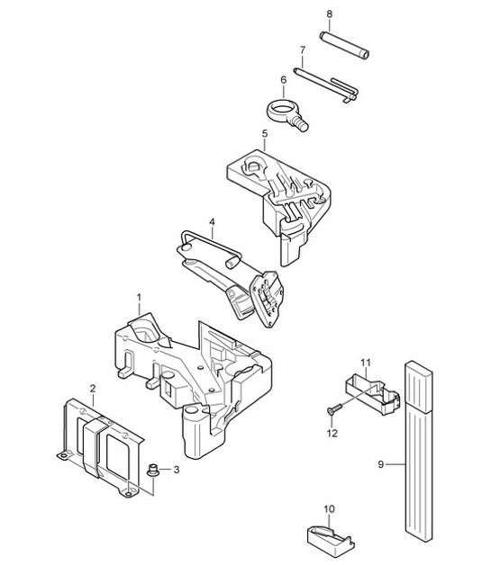 Diagram 001-000 Porsche Cayenne 9PA1 (957) 2007-2010 Accessories & others 