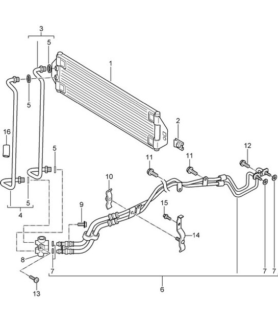 Diagram 360-000 Porsche Cayenne 9PA1 (957) 2007-2010 Transmission