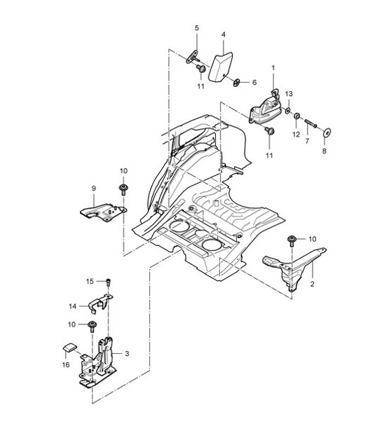 Diagram 817-055 Porsche Cayenne 9PA1 (957) 2007-2010 Body