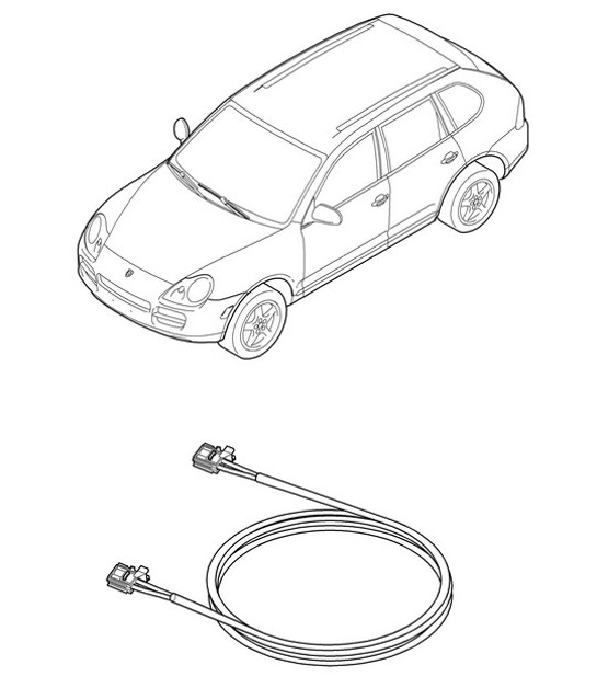 Diagram 902-051 Porsche Cayenne 9PA1 (957) 2007-2010 Electrical equipment