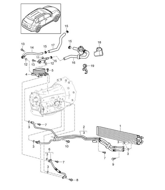 Diagram 360-050 Porsche Cayenne MK3 (958) 2010-2017 Overdragen