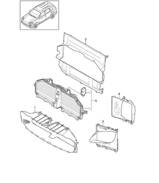 Diagram 802-040 Porsche Cayenne 92A (958) 2010-2017 Body