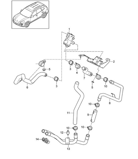 Diagram 813-015 Porsche Cayenne MK3 (958) 2010-2017 Karosserie