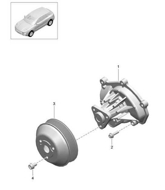 Diagram 105-005 Porsche Macan (95B) MK1 (2014-2018) Engine