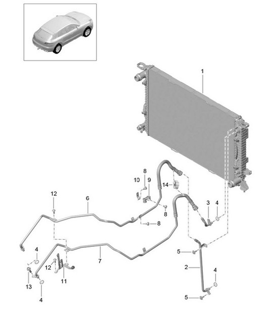 Diagram 360-000 Porsche Macan (95B) MK1 (2014-2018) Transmission